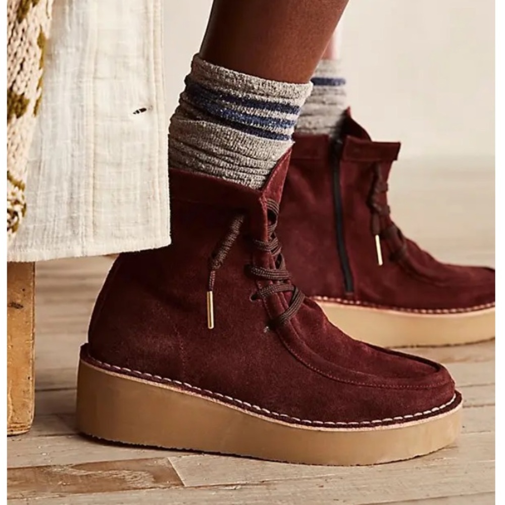 Free People Aiden Wedge Boots